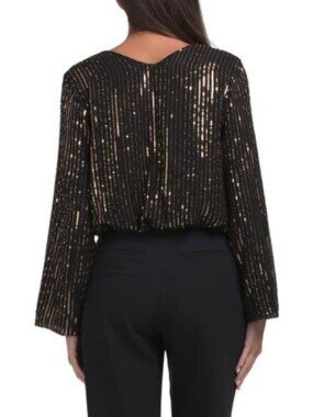 CIEBON Ayla Sequined V-neck Top - Picture 2 of 4